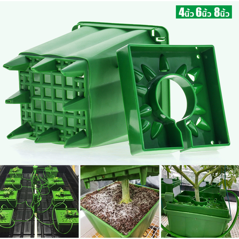 🔥พร้อมส่ง🔥ถาดรดน้ำ กระถาง กระถางเพาะชำ 4นิ้ว 6นิ้ว 8นิ้ว ถาดช่วยรดน้ำ Drip Cap ระบายน้ำได้ดี การรดน้ำและการปลูกที่สะดวก