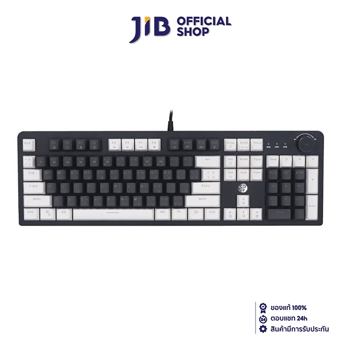 KEYBOARD (คีย์บอร์ด) FANTECH MAXPOWER MK891 (BLACK-GRAY) (RED SWITCH - GRADIENT RGB - EN/TH)