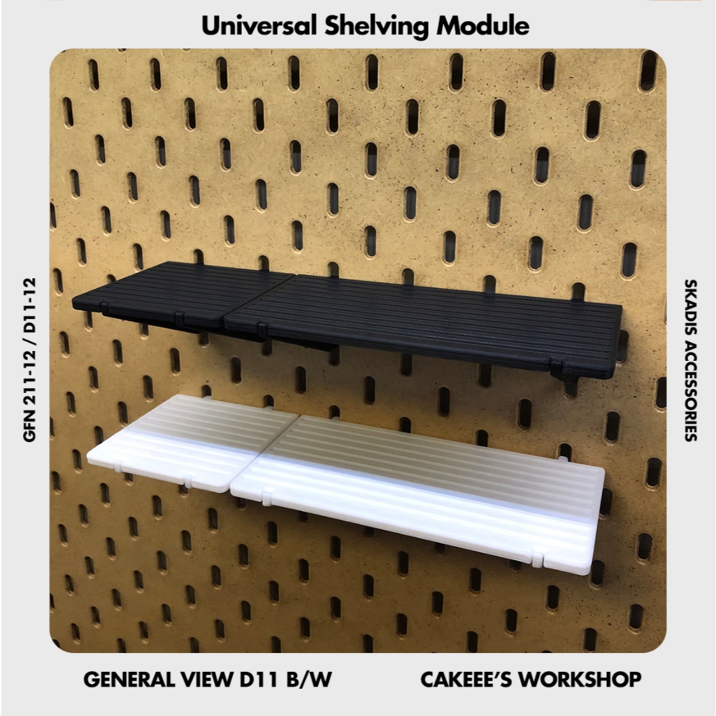 [𝗖𝗛𝗞𝗘𝗘𝗘'𝗦] D11 อุปกรณ์เสริมสกัวดิส IKEA SKADIS ที่วางของวางโมเดล สำหรับแผ่นบอร์ดอิเกีย