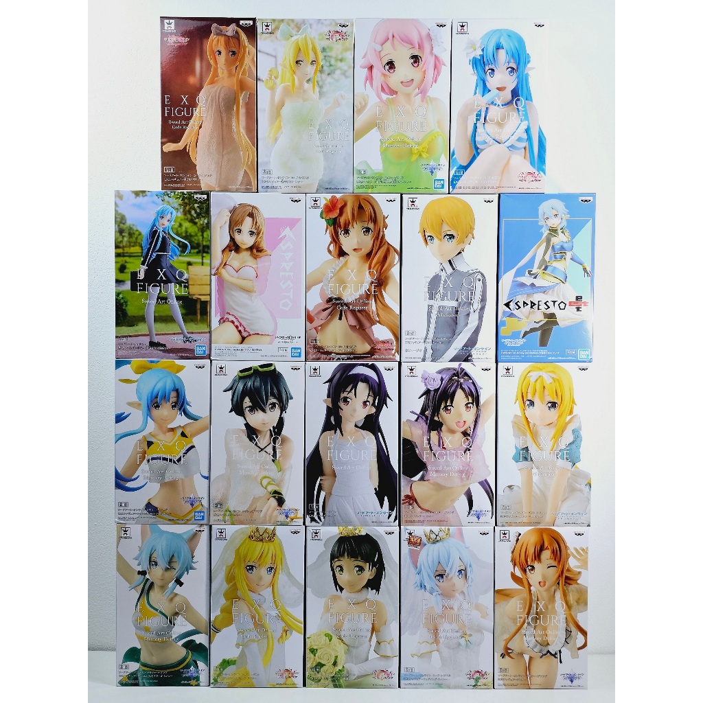 [ฟิกเกอร์แท้] [SAO] Sword Art Online - EXQ Figure - Asuna / Yuuki / Leafa / Lisbeth / Alice / Sinon 