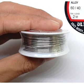 ตะกั่วบัดกรี 1 เมตร 1.2 mm 60/40 (ม้วนเล็ก) queenfish QF-T263 สำหรับงานเชื่อมตะกั่วบัดกรี เส้นตะกั่ว ตะกั่วขด วงจรไฟฟ้า