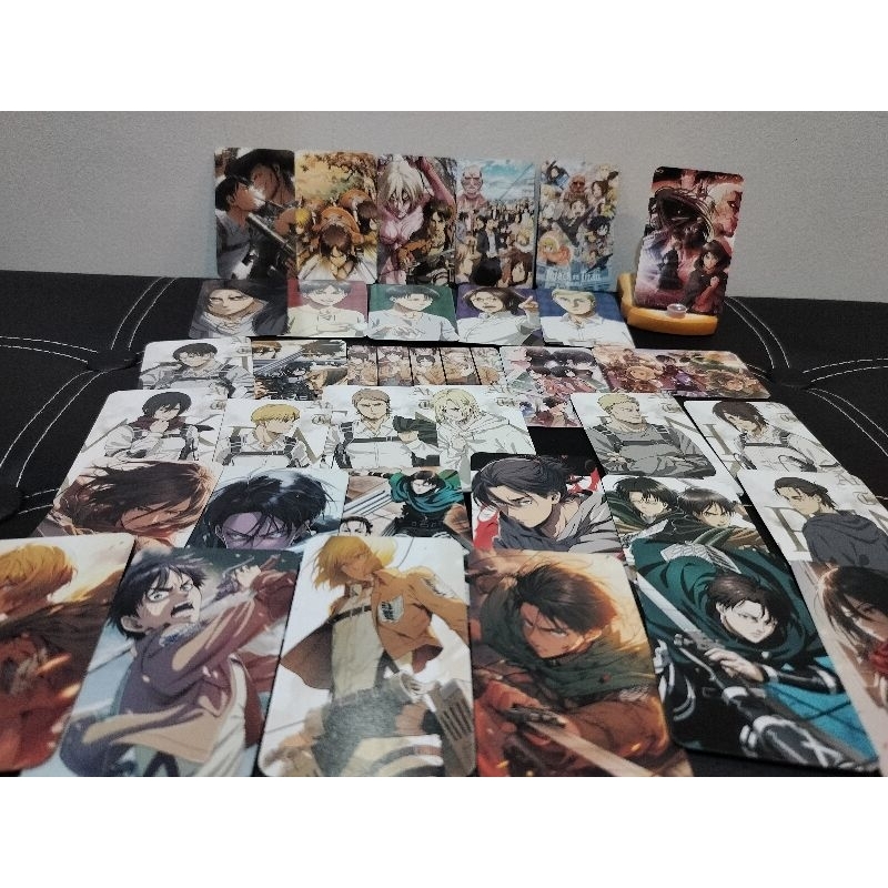 🇹🇭 การ์ดกระดาษเคลือบ Attack on Titan โลโม่ ฝ่าพิภพไททัน Lomo cards Anime photo card