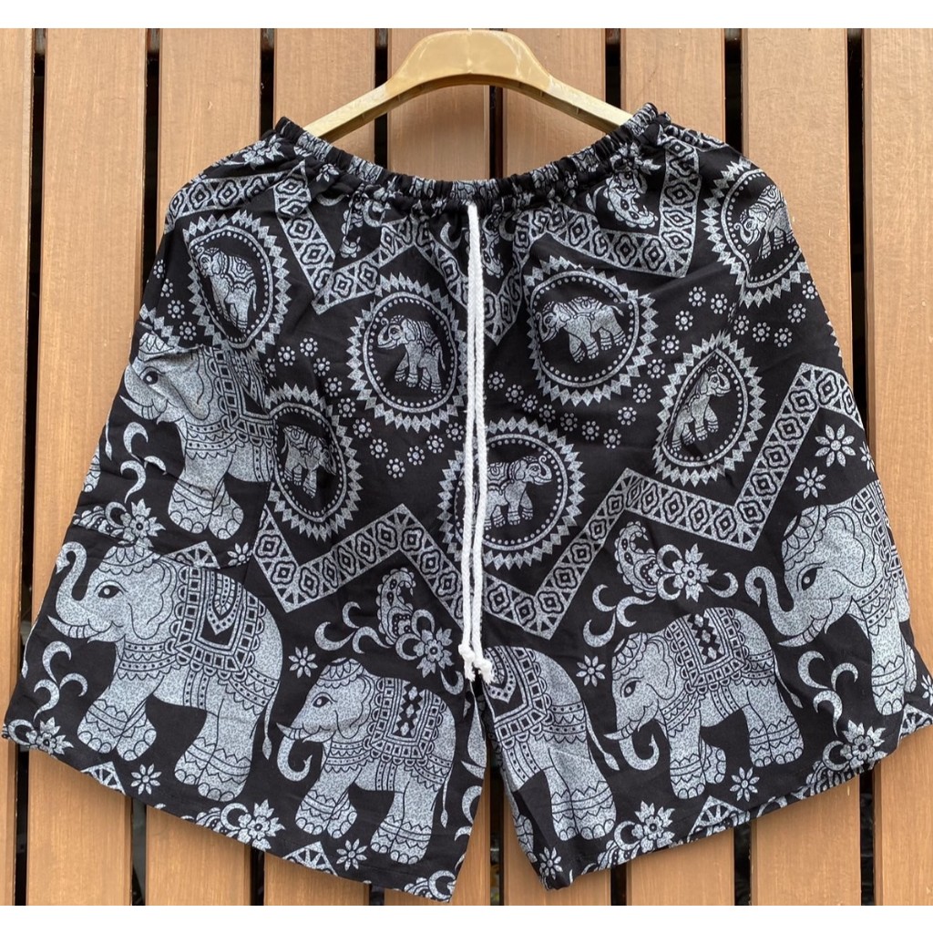 กางเกงขาสั้น กางเกงลายช้าง Elephant pants Thai pants Shorts Short Pant ชาย/หญิง