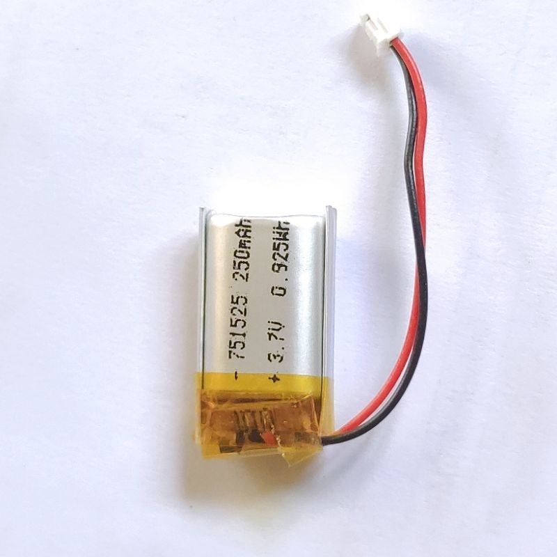 3.7v 250mah  751525 Li-Po li ionแบตเตอรี่ สำหรับMp3 MP4  กล้องติดรถยนต์