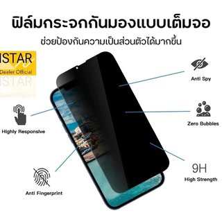 PRIVACY Film ฟิล์มกระจกเต็มจอกันมอง แบบใส/แบบด้าน สำหรับรุ่นไอโฟน