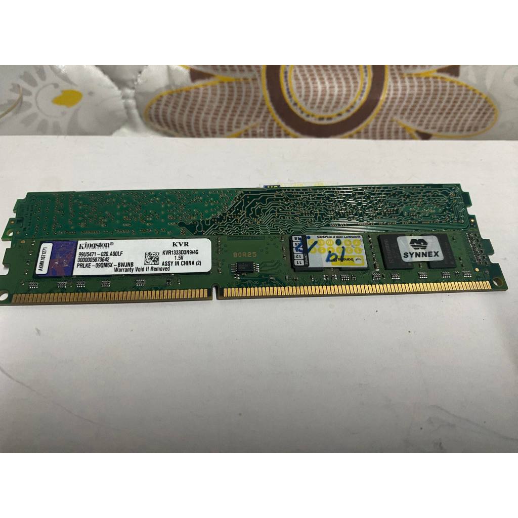Ram Kingston ddr3 bus1333/4G แบบ 16 ชิป KVR1333D3N9/4G สำหรับ PC