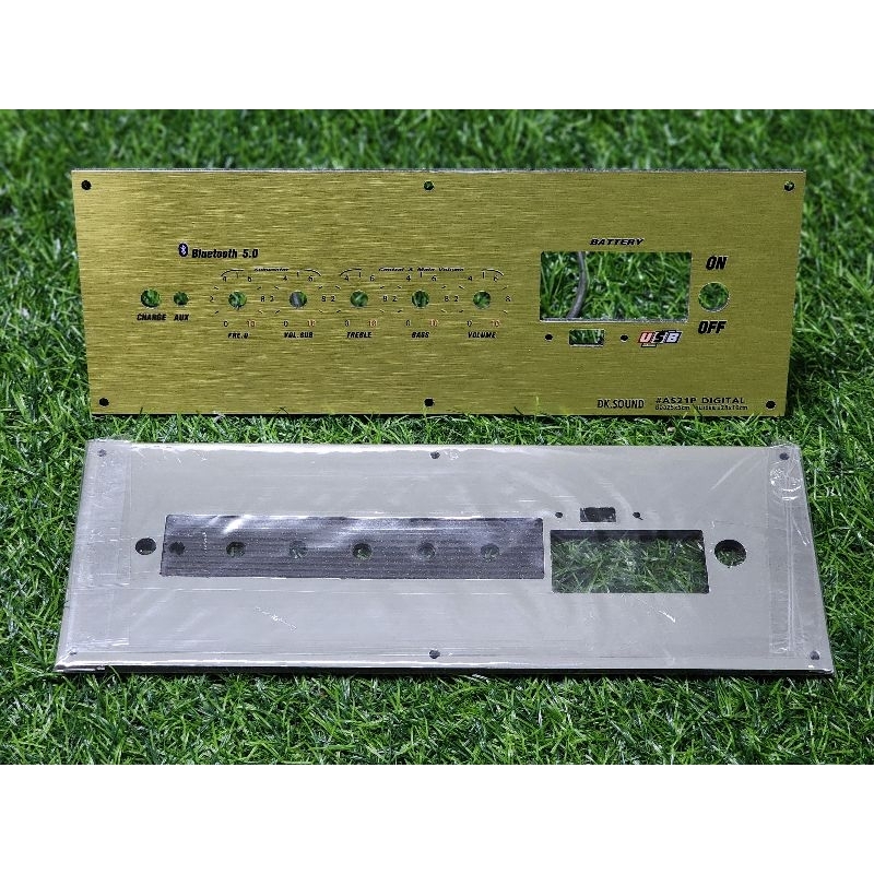 เพลทตู้ลำโพงบลูทูธ รุ่น ZK-AS21P บลูทูธDIY ใส่แอมป์จิ๋ว ZK-AS21 P วัดแบตดิจิตอล