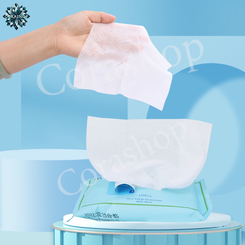 ทิชชู่เปียก แอลกอฮอล์ 75% ทิชชูแอลกอฮอล์ ทิชชู่เปียกผสม​แอลกอฮอล์75% Alcohol wipes ฆ่าเชื้อ เช็ดมือ 1ห่อ 60 แผ่น - รูปที่ 2