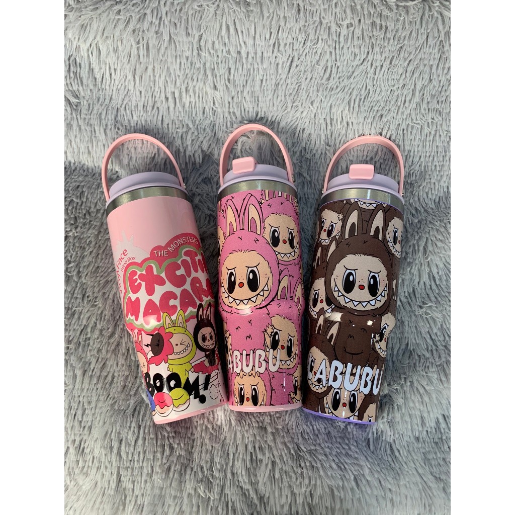 พร้อมส่ง แก้วลาบูบู้ เก็บความเย็น น่ารักๆ มีให้เลือก 8 ลาย
