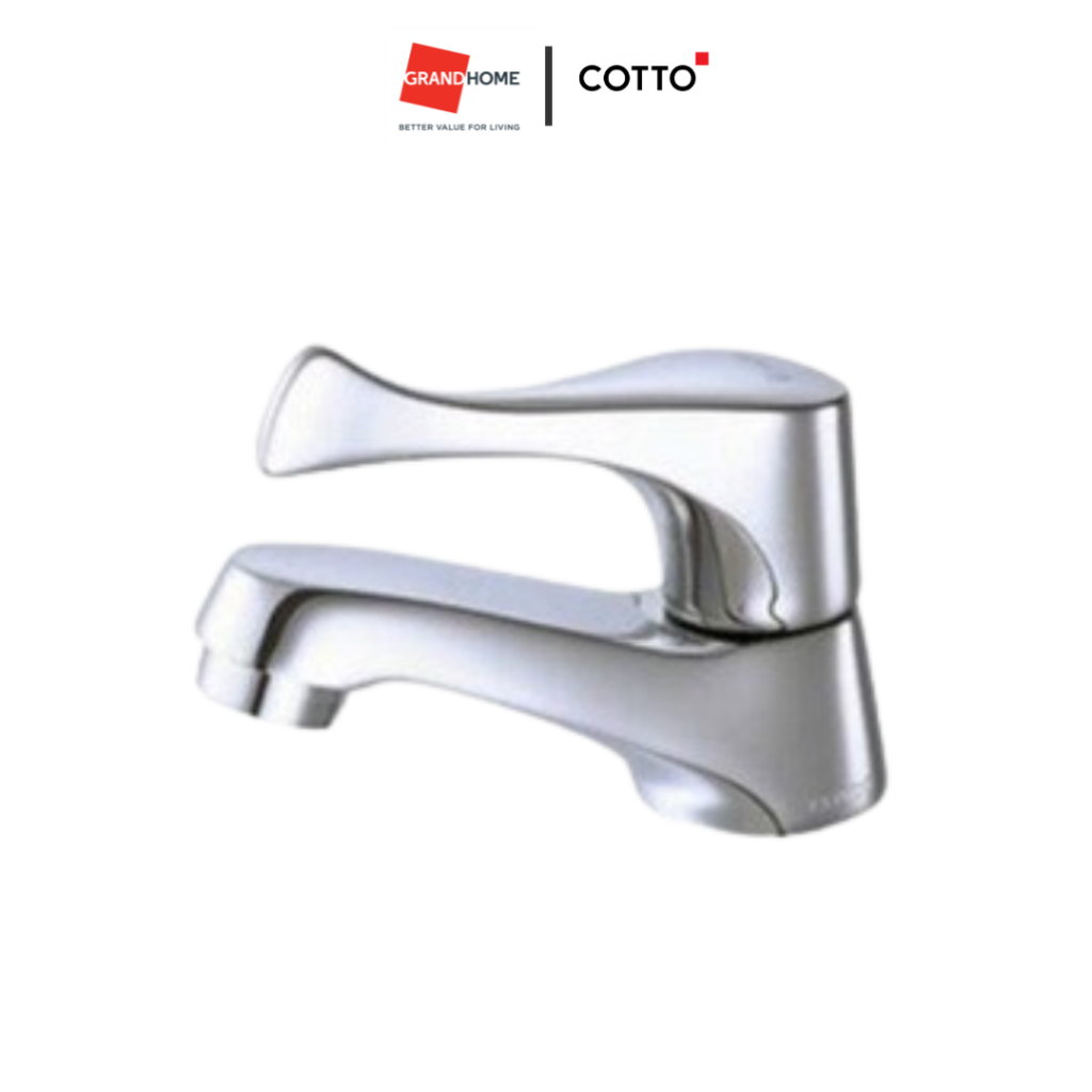 GRANDHOMEMART ก๊อกเดี่ยวล้างหน้า COTTO WINDY CT160C10 โครเมี่ยม