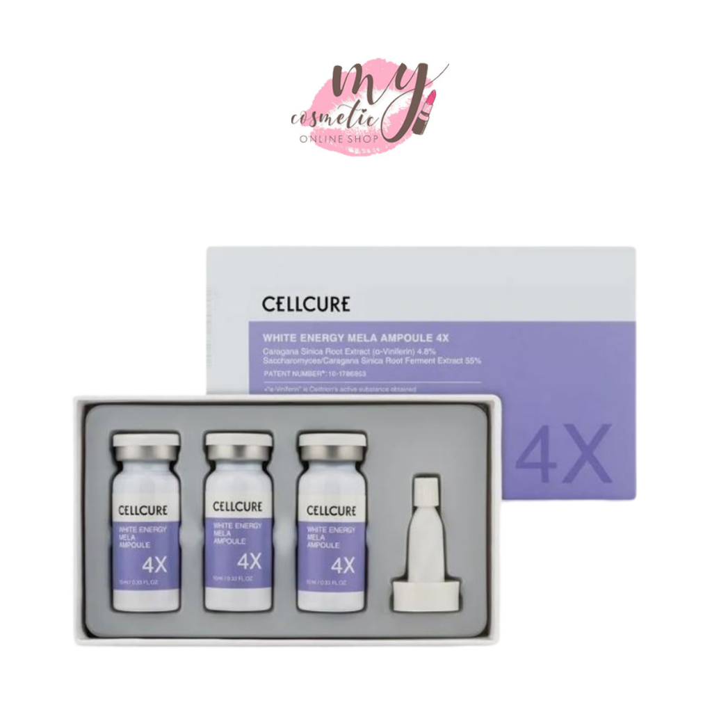 ( แท้ / พร้อมส่ง )Cellcure White Energy Mela Ampoule 4X Set