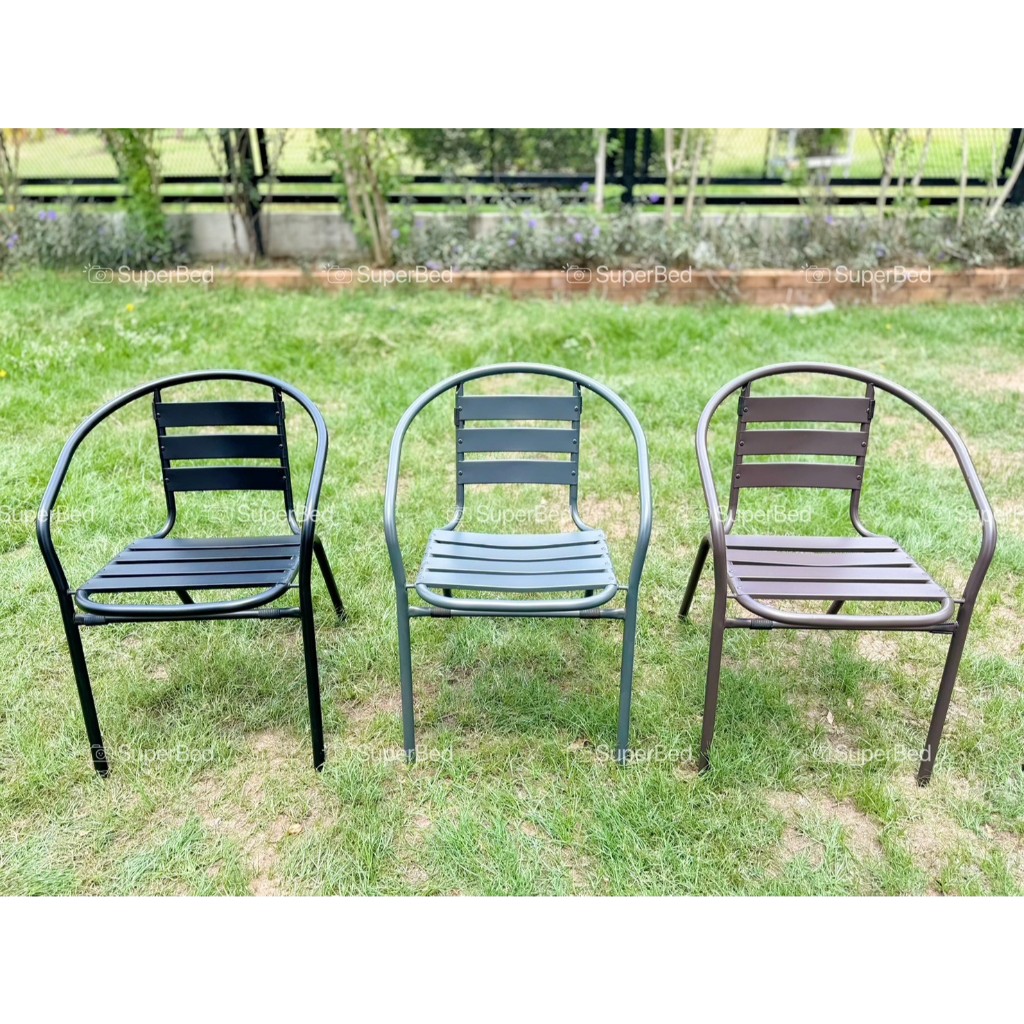 จัดส่งทั่วประเทศ ชุดโต๊ะสนาม ไมอามี่ พร้อมเก้าอี้ ท๊อปโต๊ะกระจกนิรภัย หนา 4 มม มี 3 สีให้เลือก - รูปที่ 2