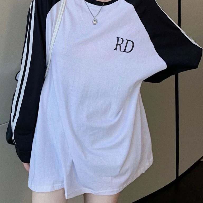 aililai1688เสื้อยืดแขนยาวลาย RD สวยๆน่ารัก มีไซส์ให้เลือก M-XXL เนื้อผ้าดีใส่สบายระบายไม่ยับจ้า
