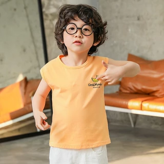 Babyonline(Y292)J5-2H4 (ส่งด่วน1วัน)เสื้อกล้ามแขนกุดสำหรับเด็กลายสุดเท่ ผ้าฝ้าย นิ่ม ระบายอากาศ