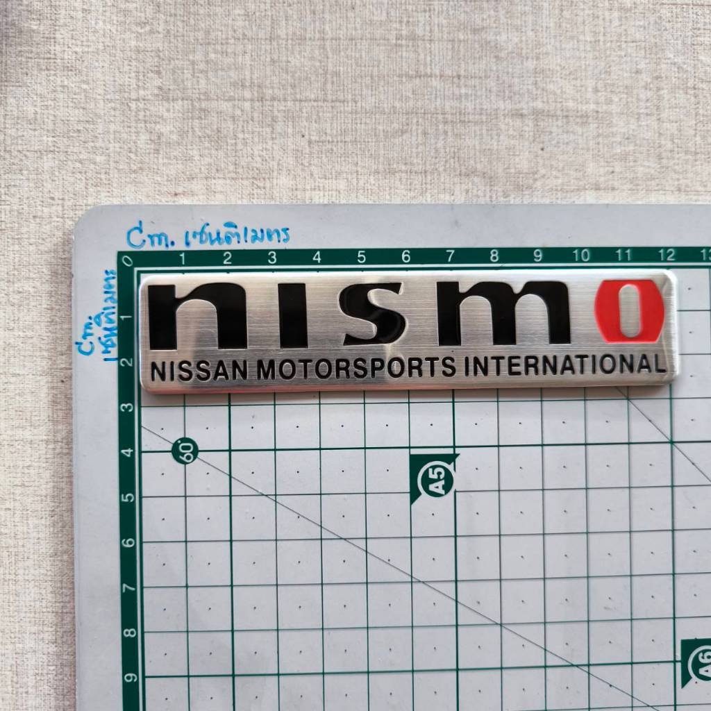 ส่งจากกรุงเทพ โลโก้ Nissan nismo มีกาวในตัว อลูมิเนียมบาง ขนาด 12×2.5Cm1อัน ราคา ถูกที่สุด ดีลบีเคเค แกลเลอรีภาพที่ 2