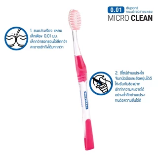 Biosafety ไบโอเซฟตี้ " แพ็คสุดคุ้ม 2 แถม 2 " แปรงสีฟัน รุ่น Micro Clean 0.01 ไมโครคลีน คละสี