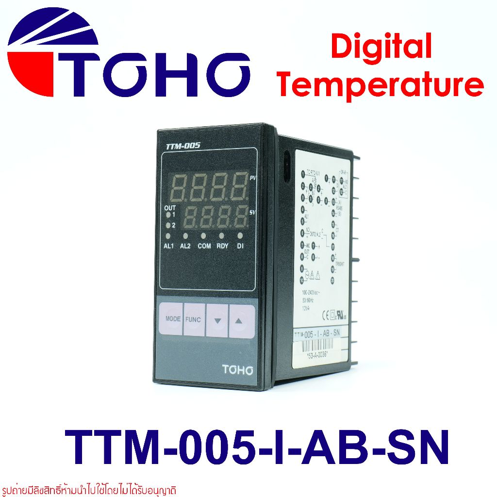 TTM-005 TOHO TTM-005-I-AB-SN TOHO Temperature Controller DIGITAL TEMPERATURE TOHO เครื่องควบคุมอุณหภ