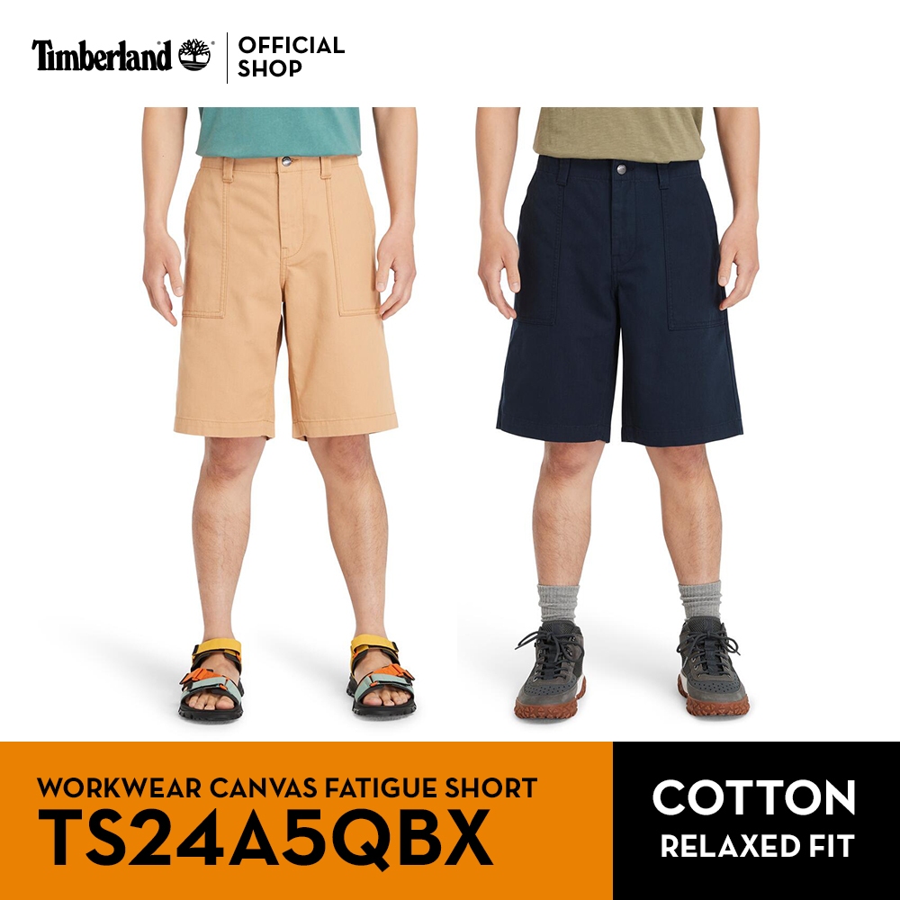 Timberland Men's Workwear Canvas Fatigue Short กางเกงขาสั้น (TS24A5QBX)