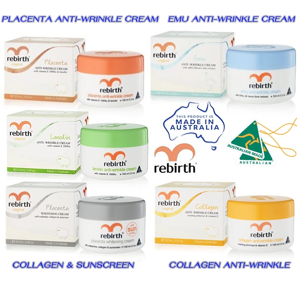 แท้ Placenta Australia Cream 5 สูตร ครีมรกแกะแท้ นำเข้าจากออสเตรเลีย 5 สูตร