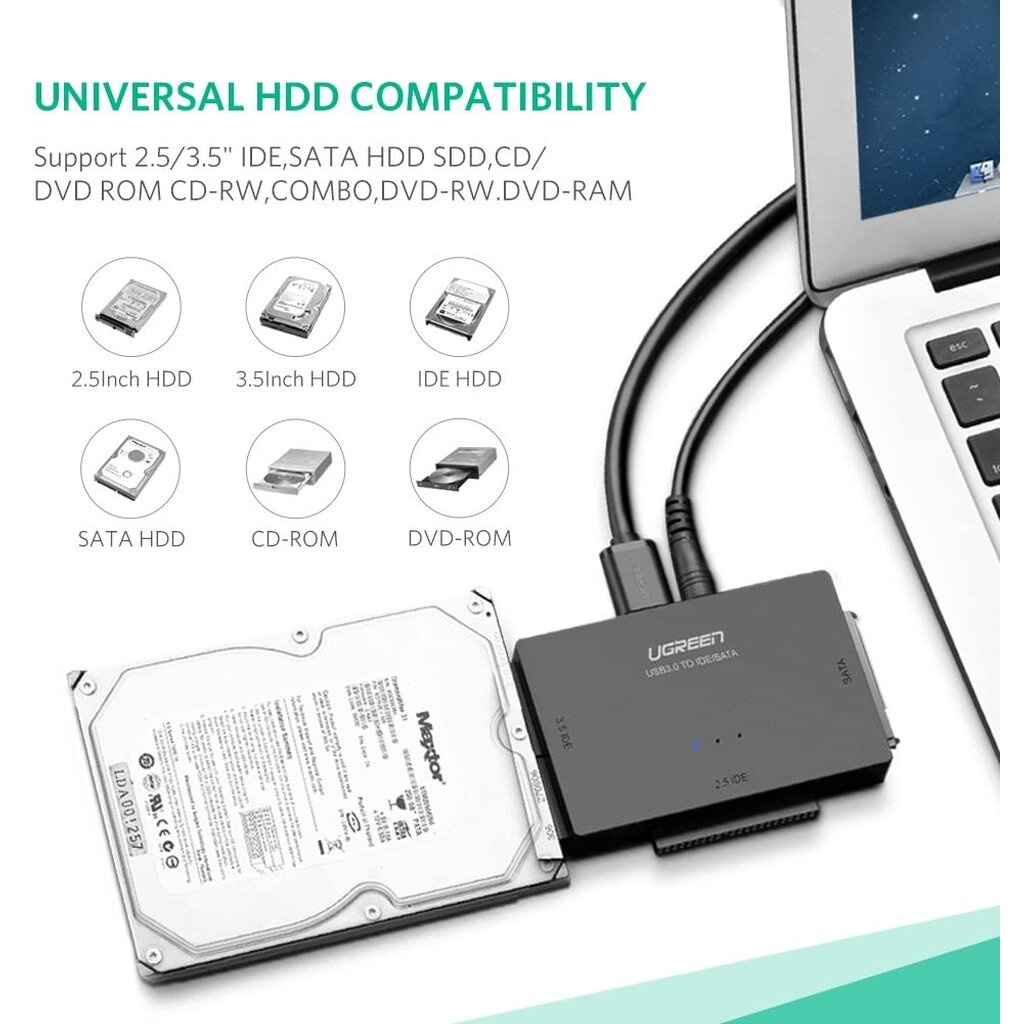 UGREEN  รุ่น 30353 USB 3.0 to SATA & IDE Converter