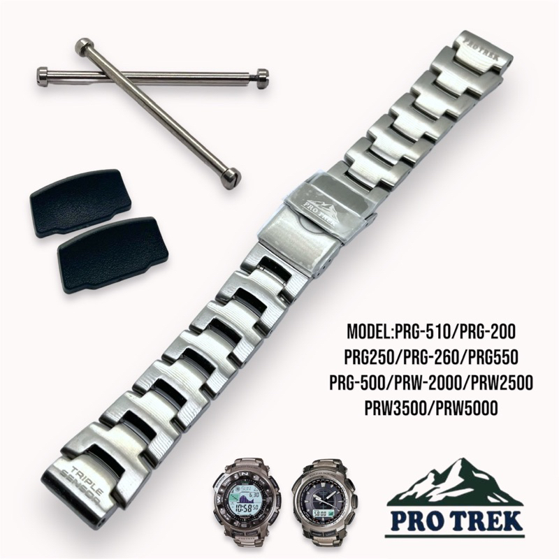 Casio Titanium Protrek Watch Band PRG-200T PRG-250T PRG-500T PRG-510T PRW-2000T PRW-2500