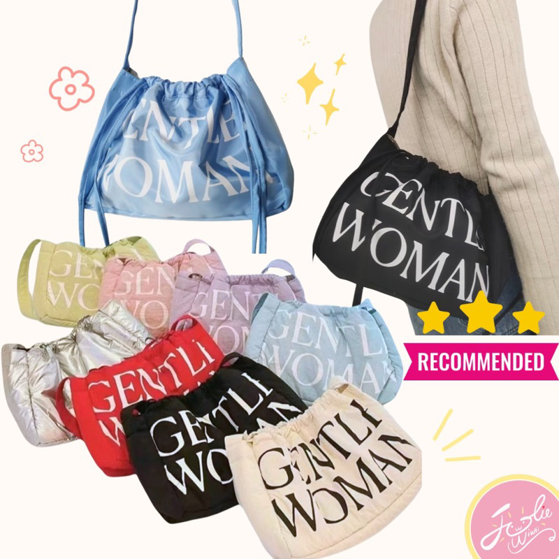 Jolie Wiwii (สินค้าพร้อมส่ง) กระเป๋าเกี๊ยว Gentle Women กระเป๋าสะพายไหล่