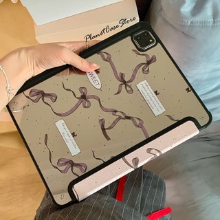 🔥พร้อมส่ง🔥เคสไอแพด Air7 Air8 Gen12 Pink Ribbon กระจกเงา ช่องใส่ปากกา Acrylic ipad Gen11 Mirror Gen10