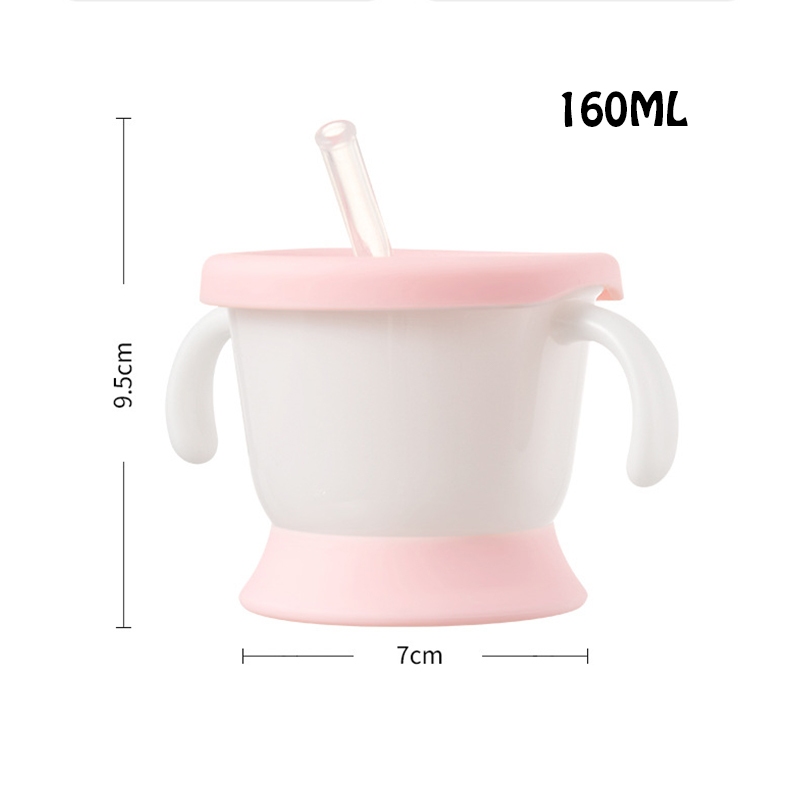 แก้วหัดดื่มกันสำลัก ถ้วยหัดดื่มเด็ก 160ml ซิลิโคน ถอดล้างทำความสะอาดได้ - รูปที่ 4