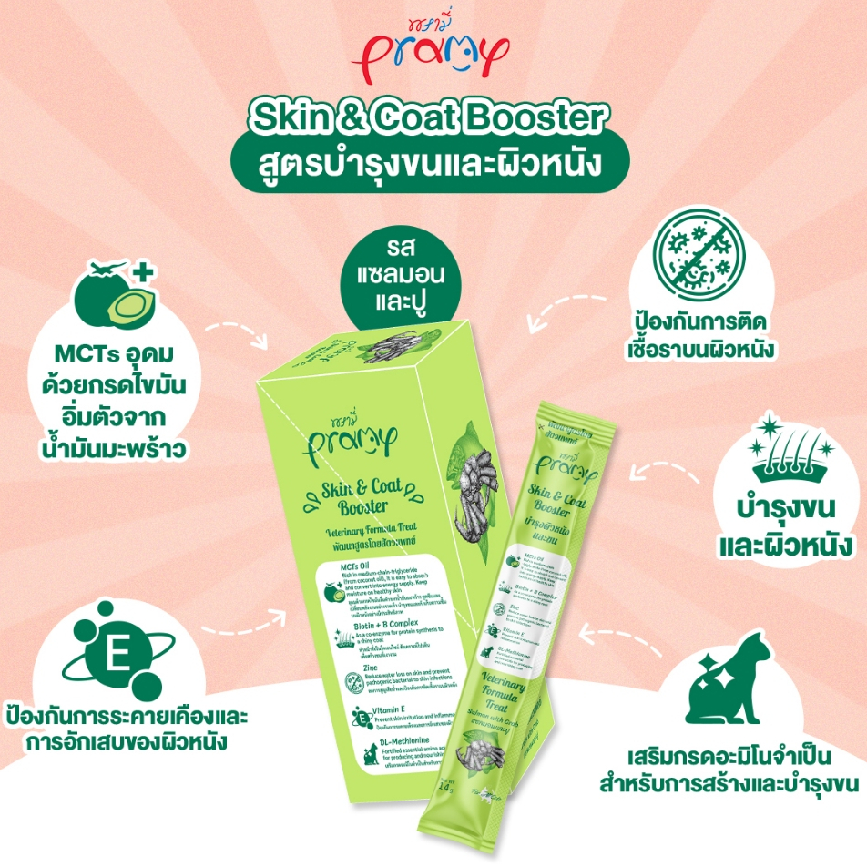 Pramy ขนมแมวเลียเสริมวิตามิน ขนาด 14g (ปลีก/ซอง) ราคา ถูกที่สุด ดีลบีเคเค แกลเลอรีภาพที่ 6