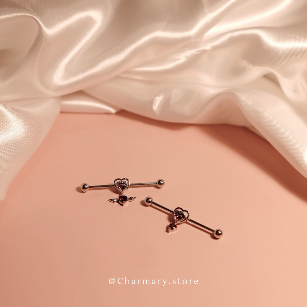 [ลดล้างสต๊อก ก.ย.- พ.ย.][สินค้าพร้อมส่ง ] จิวดามหู Heart Stone