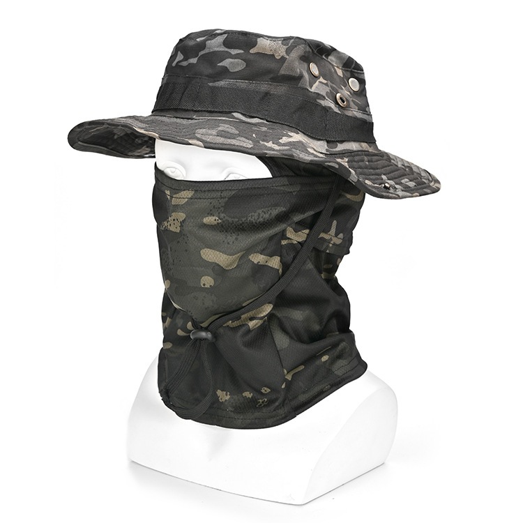 หมวกกันแดด+โม่ง 2in1 หมวกเดินป่า หมวกตกปลา  เกรดพรีเมี่ยม พร้อมส่งจากไทย