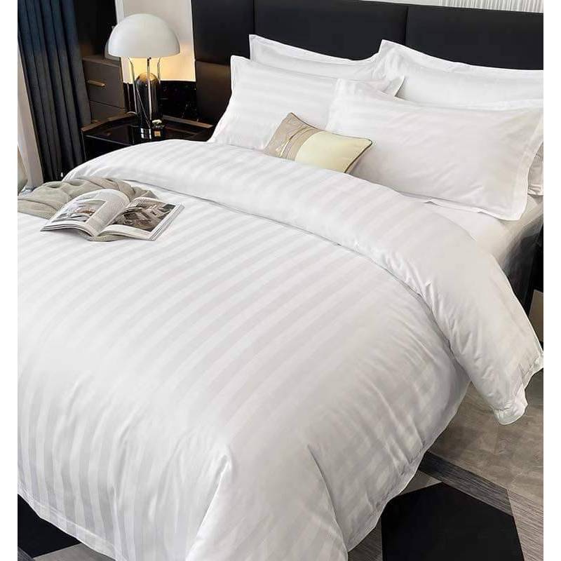 ผ้าห่ม ผ้านวม ผ้าห่มนวมขนาด5 ฟุต/6ฟุตผืนใหญ่ผ้าริ้วอย่างดีเกรดโรงแรมสีไม่ตกซักเครื่องได้ราคาปลีก-ส่ง