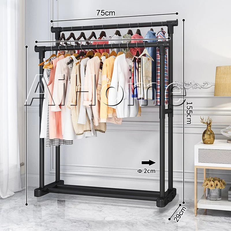 AiHome ราวตากผ้า แขวนเสื้อผ้า Coat Rack ราวแขวนเสื้อผ้า ยาว 90/60/100cm thumbnail 5