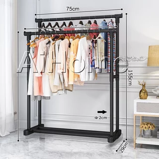 AiHome ราวตากผ้า แขวนเสื้อผ้า Coat Rack ราวแขวนเสื้อผ้า ยาว 90/60/100cm