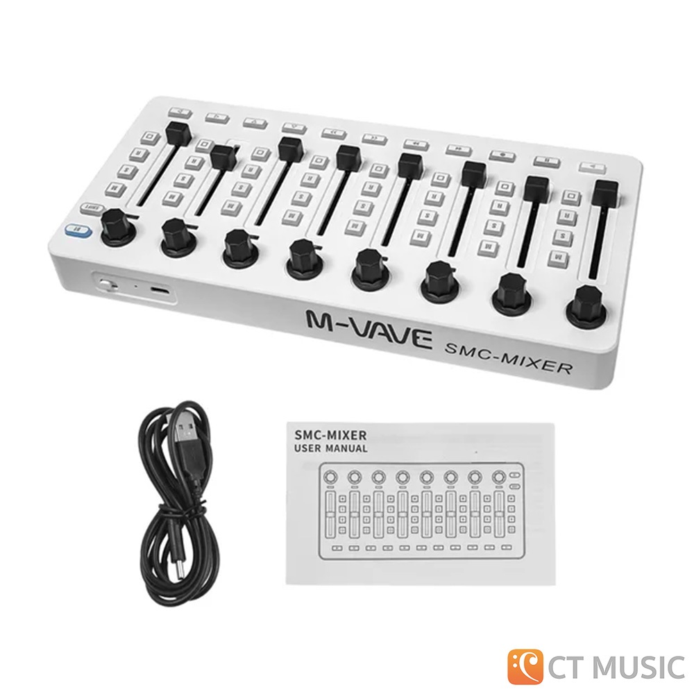 (ประกันศูนย์ไทย ส่งด่วนทันที) M-Vave SMC-Mixer MIDI มิกเซอร์เชื่อมต่อไร้สายขนาดกะทัดรัด ส่งด่วนส่งไว