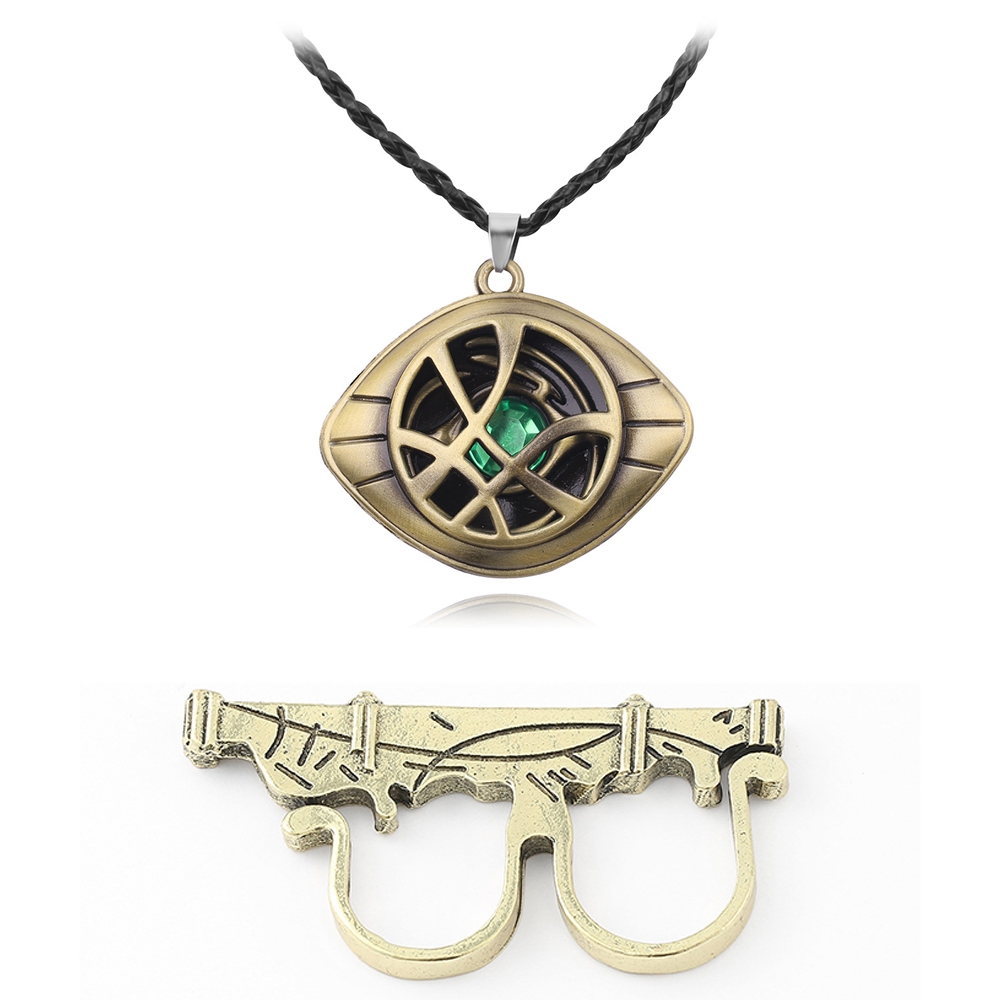 Marvel Avengers Dr Strange Necklace Ring for Men Doctor Strange สร้อยคอแหวน
