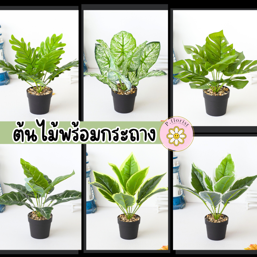 กระถางพร้อมต้นไม้ ไซด์ใหญ่ สไตล์มินิมอล ต้นไม้ปลอม ต้นไม้ประดิษฐ์ ตกแต่งบ้าน ดอกไม้ปลอม ช่อดอกไม้ ต้นไม้ตกแต่งบ้าน