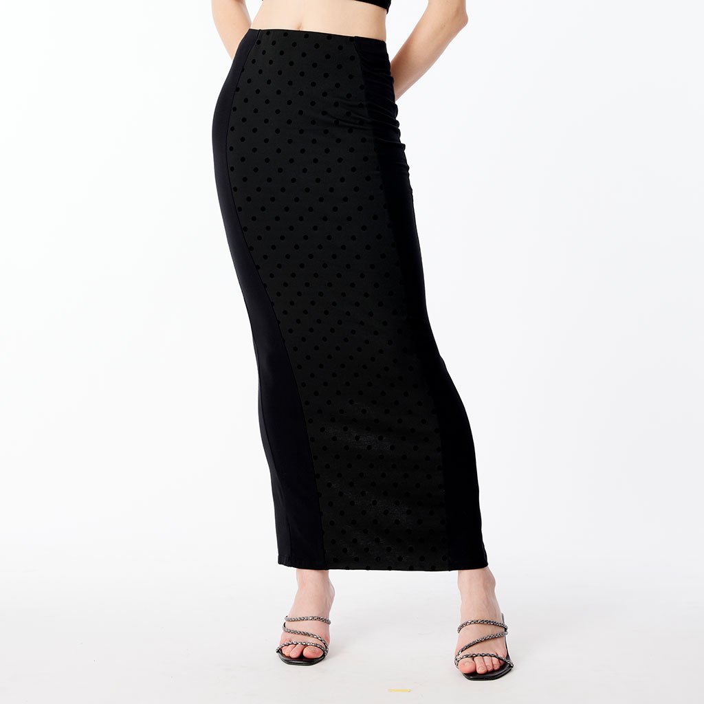 Nitaz กระโปรงผ้ายืดแฟชั่น แหวกหลัง รัดรูป มินิมอล รุ่น1634 Stretchy Fabric Minimal Fashion Skert