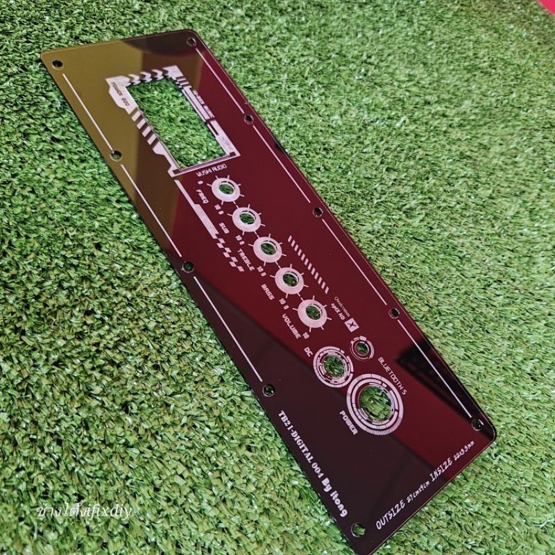 แผ่นเพลท TB21 ดิจิตอล ดำผิวเงา ลำโพงบลูทูธ Diy หนา 3 มิล