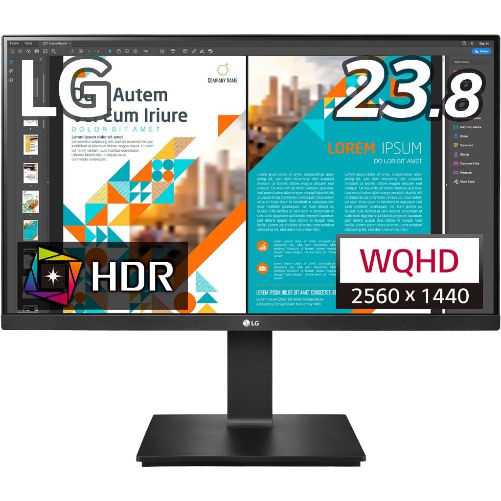 MONITOR (จอมอนิเตอร์) LG 24QP550-B Monitor (IPS 2K 75Hz)