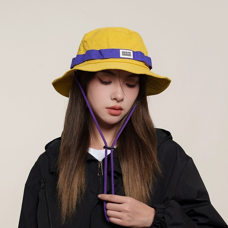 หมวกบักเก็ต หมวกกันแดด  370 ผ้าคอตตอนแท้ เดินป่ามีสายรัดใต้ค้าง - รูปที่ 2