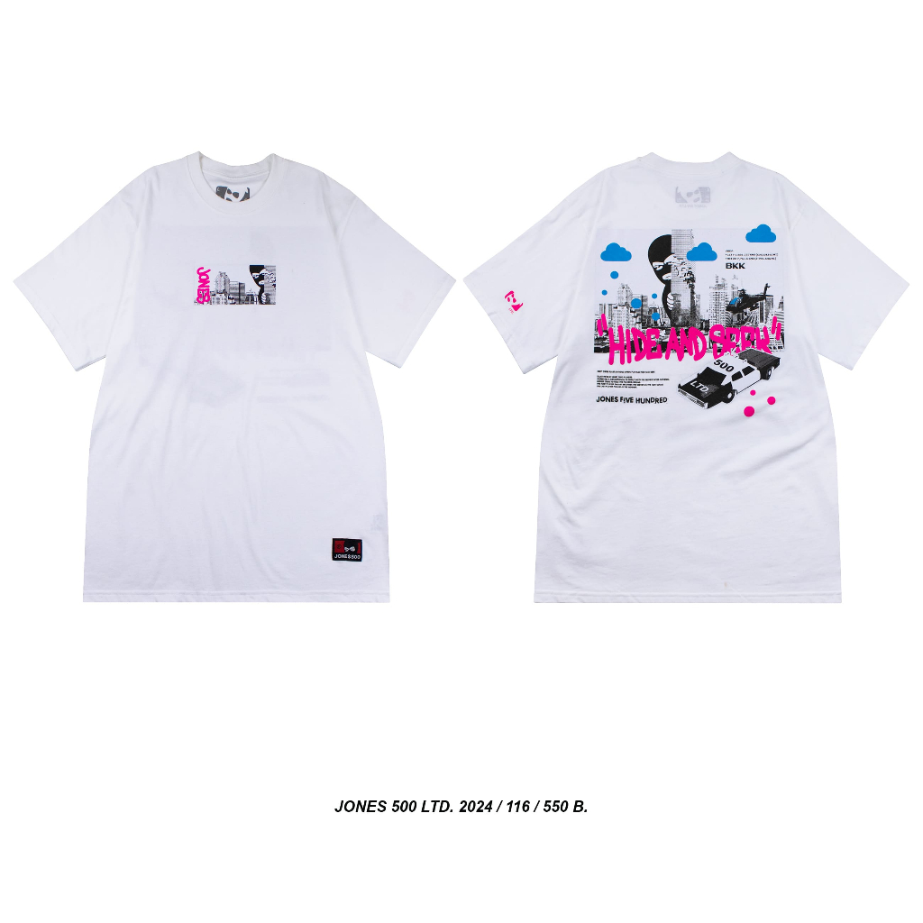 116-2024 : HIDE AND SEEK / White / T-shirt 550 B.