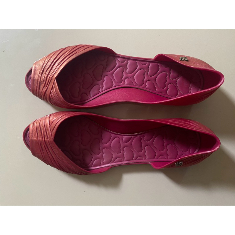 รองเท้า jelly bunny USA7 รองเท้ามือสองของแท้ 💯สีชมพูบานเย็น