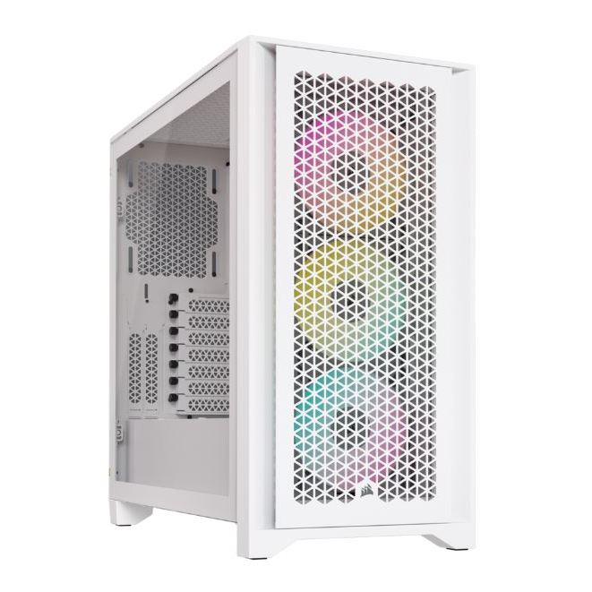 CASE (เคส) CORSAIR ICUE 4000D RGB AIRFLOW (CC-9011241-WW) (WHITE) (ATX)