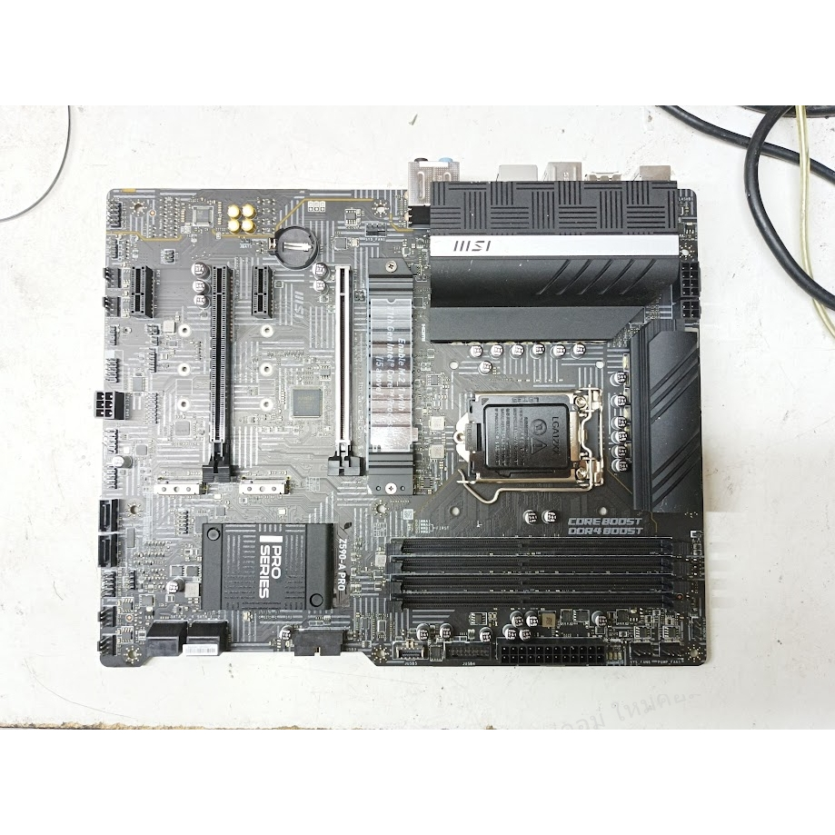 เมนบอร์ด #LGA1200 MSI Z590-A PRO รองรับ 10,11th Gen สินค้าเคลมประกัน ยังไม่โดนไฟ ไม่มีฝาหลัง ถูกๆ 😮😲