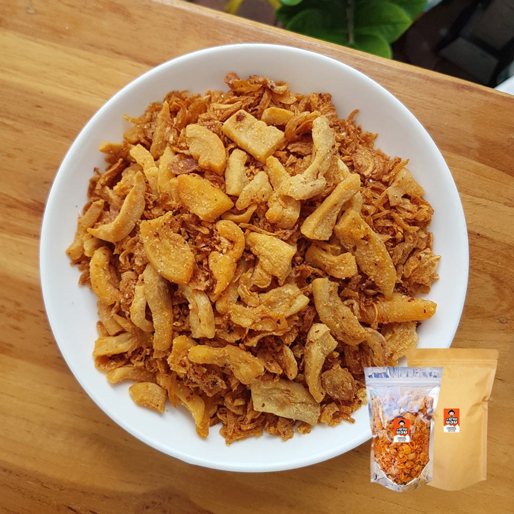 (ส่งทุกวัน) น้ำพริกกากหมูโบราณ กากหมู เจียวไม่ติดหนัง ทานง่าย | ลูกยายนอม