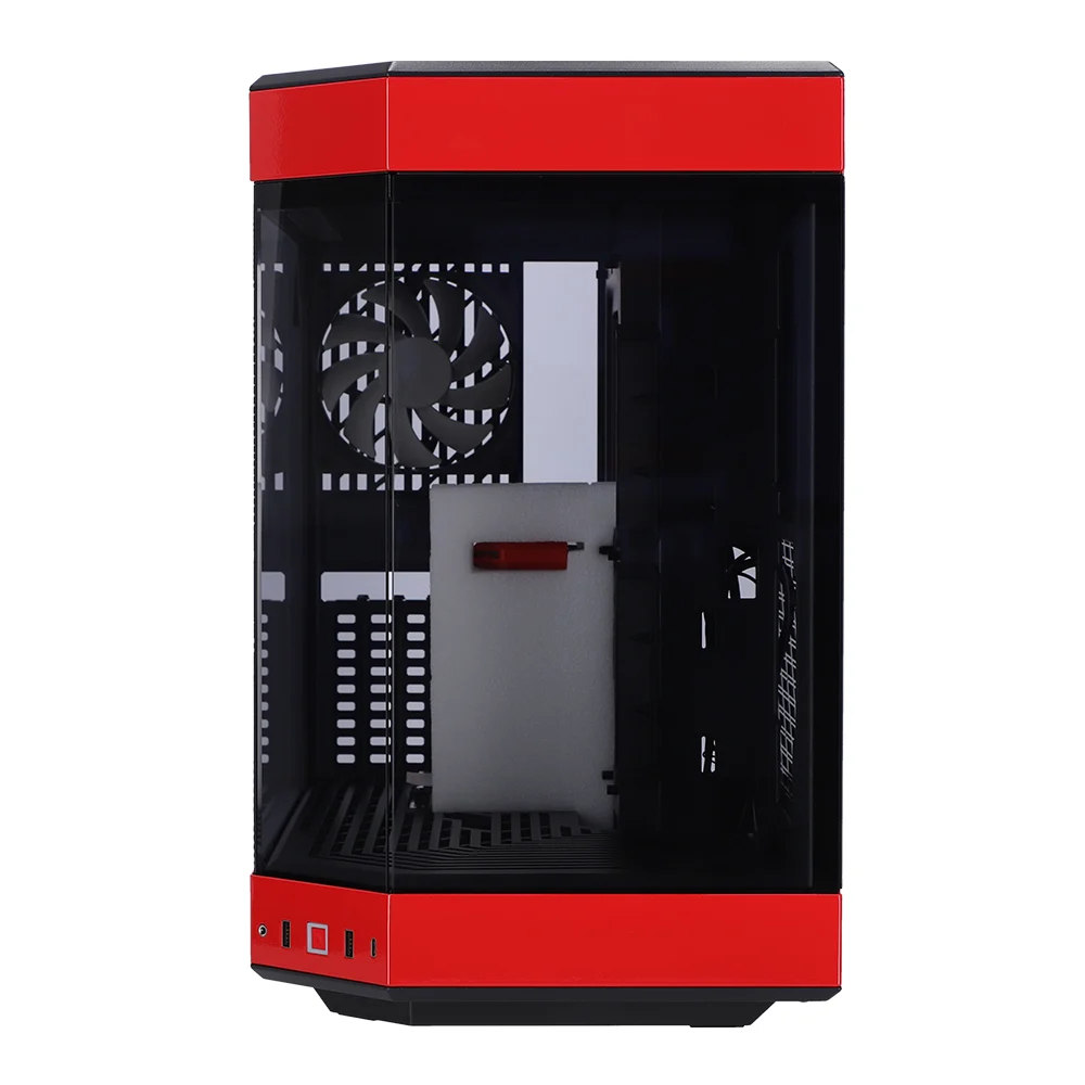 CASE (เคส) HYTE Y60 (BLACK-RED) (E-ATX)