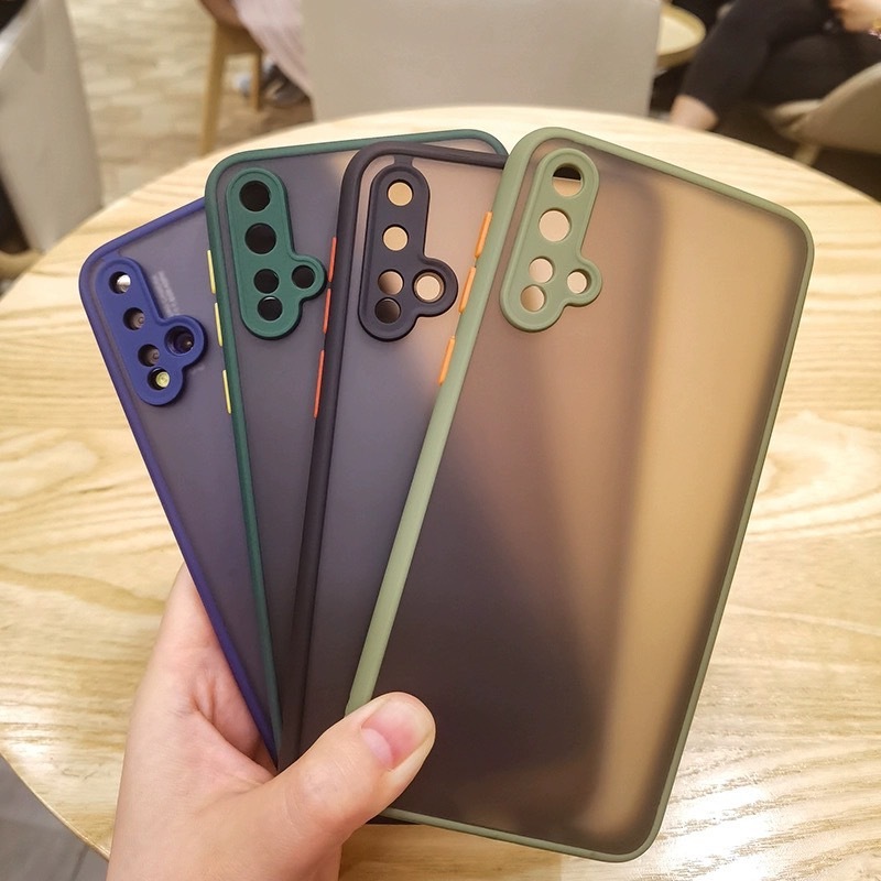เคสขอบสี กันรอยกล้อง หลังขุ่น เคส Oppo A57,A71,A83,A59,F5,F7,A1k,A37,A3s,F11pro,A31/2020,A92,Reno4,A5/2020,A9/2020