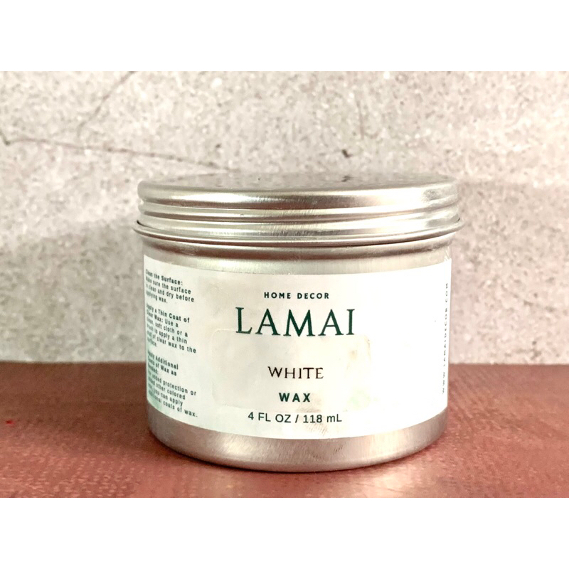 Wax สี White สีขาว 4 FL OZ แว๊กซ์เคลือบงานชอล์กเพ้นท์ ตกแต่งงานไม้และเฟอร์นิเจอร์