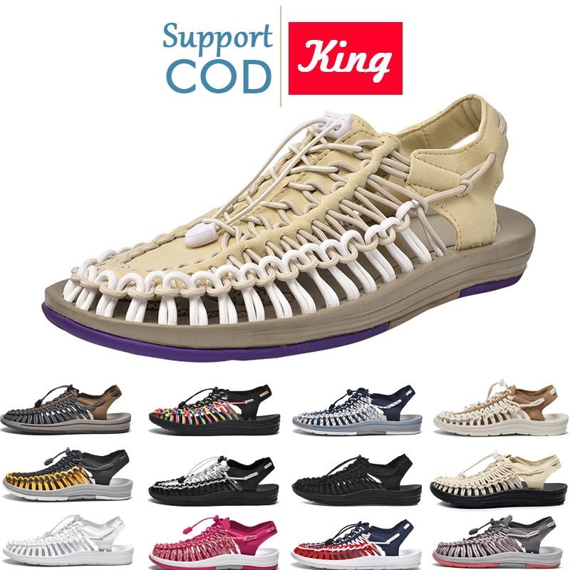 king【ถูกที่สุด】 รองเท้ารัดส้น ชาย หญิง เชือกถักสาน รองเท้าเดินป่า Keen Size 35-44